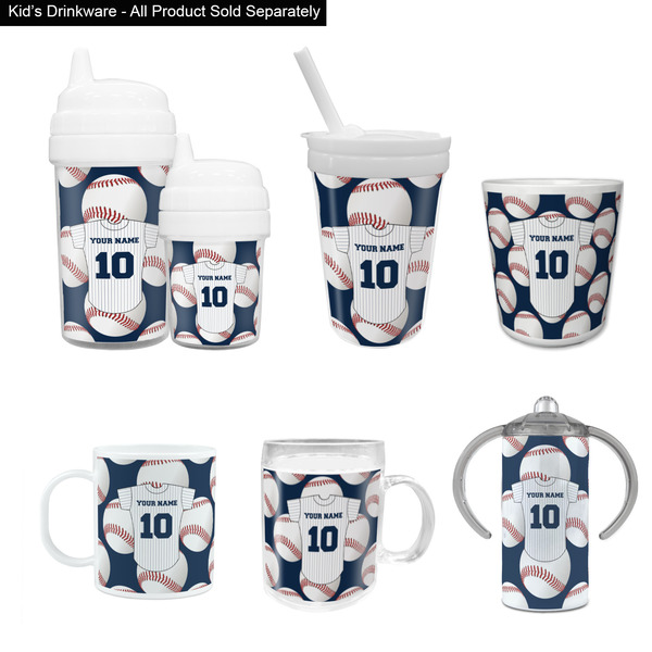 Baseball Jersey Kid's Drinkware - Customized & Personalized