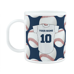 Baseball Jersey Plastic Kids Mug (Personalized)