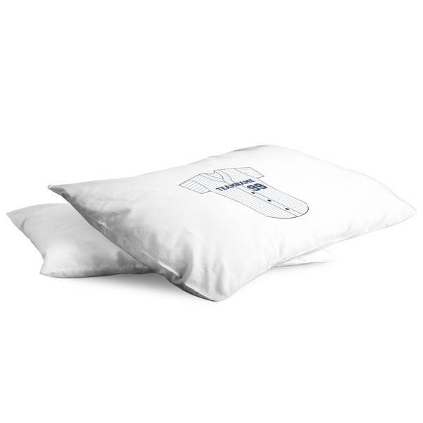 Baseball Jersey King Pillow Case - TWO (partial print)