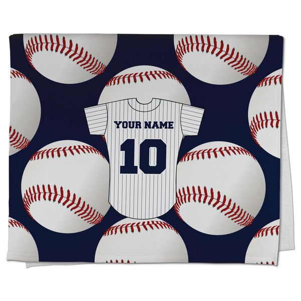 Custom Baseball Jersey Kitchen Towel - Poly Cotton w/ Name and Number