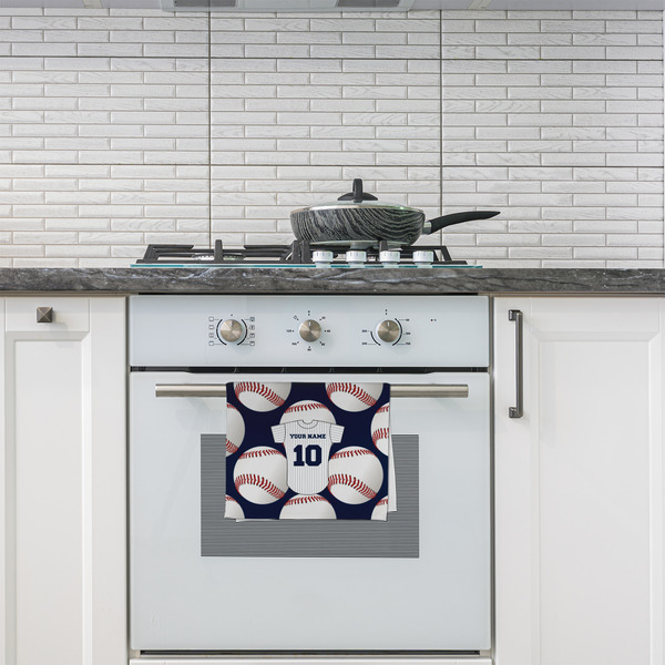 Baseball Jersey Kitchen Towel - Poly Cotton - Lifestyle
