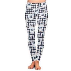 Baseball Jersey Ladies Leggings (Personalized)