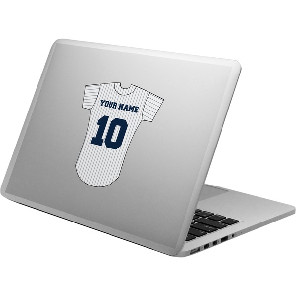 Custom Baseball Jersey Laptop Decal (Personalized)