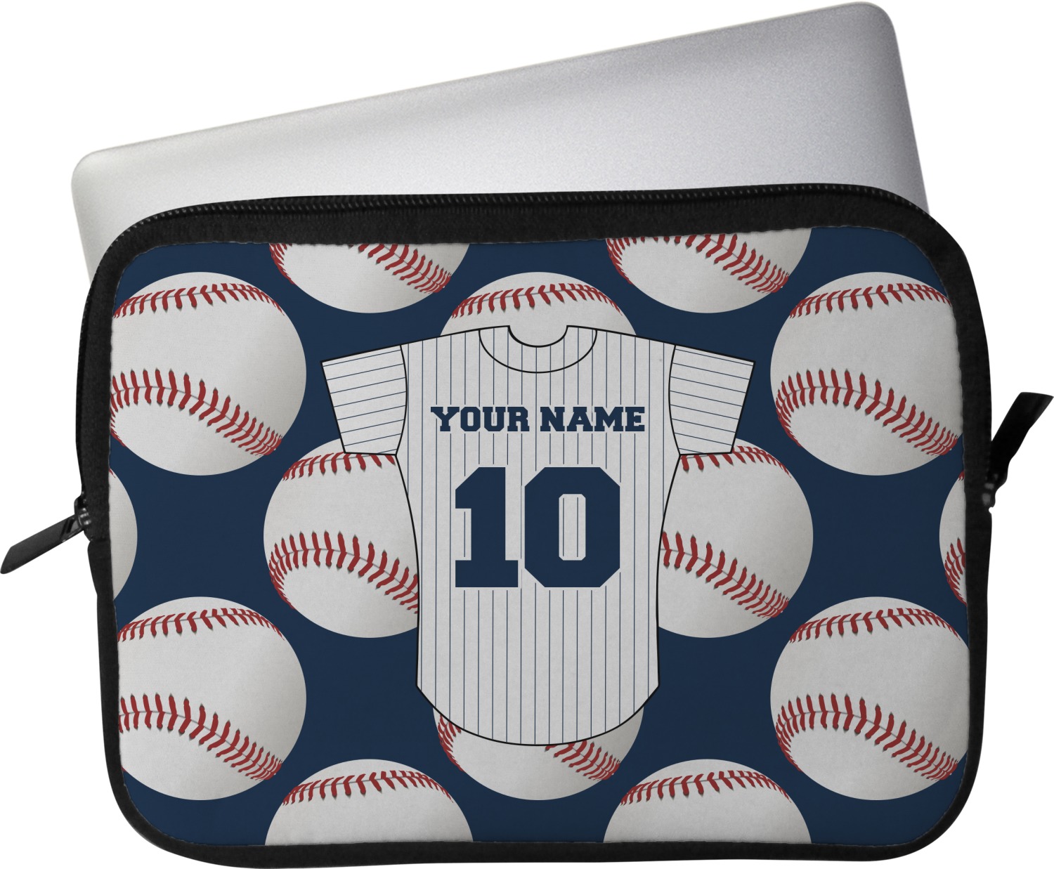 Custom Baseball Jersey Laptop Sleeve / Case (Personalized) YouCustomizeIt