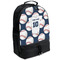 Baseball Jersey Large Backpack - Black - Angled View