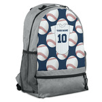 Baseball Jersey Backpack - Grey (Personalized)