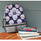Baseball Jersey Large Backpack - Gray - On Desk