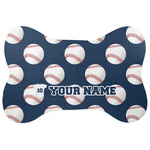 Baseball Jersey Bone Shaped Dog Food Mat (Personalized)