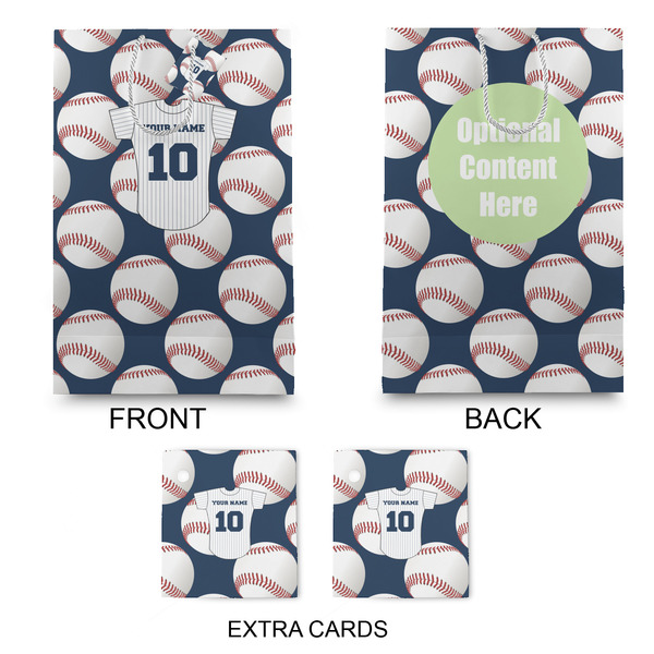 Baseball Jersey Large Gift Bag - Approval