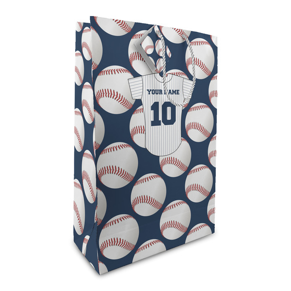 Custom Baseball Jersey Large Gift Bag (Personalized)