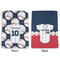 Baseball Jersey Large Laundry Bag - Front & Back View