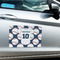 Baseball Jersey Large Rectangle Car Magnets- In Context