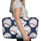 Baseball Jersey Large Rope Tote Bag - In Context View