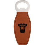 Baseball Jersey Leatherette Bottle Opener (Personalized)