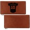 Baseball Jersey Leather Checkbook Holder Front and Back Single Sided - Apvl