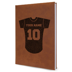 Baseball Jersey Leather Sketchbook - Large - Single Sided (Personalized)