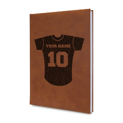 Baseball Jersey Leather Sketchbook - Small - Double Sided (Personalized)