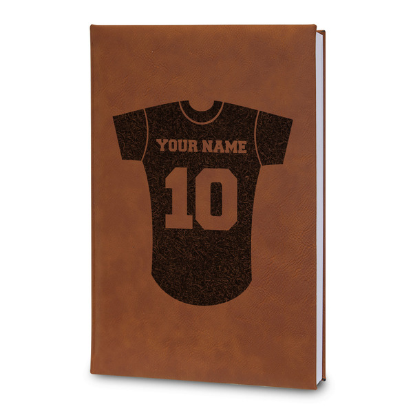 Custom Baseball Jersey Leatherette Journal - Large - Double Sided (Personalized)