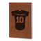 Baseball Jersey Leatherette Journal - Large - Double Sided (Personalized)