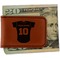 Baseball Jersey Leatherette Magnetic Money Clip - Front