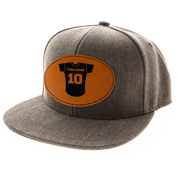 Baseball Jersey Leatherette Patches - LIFESTYLE (HAT) Oval