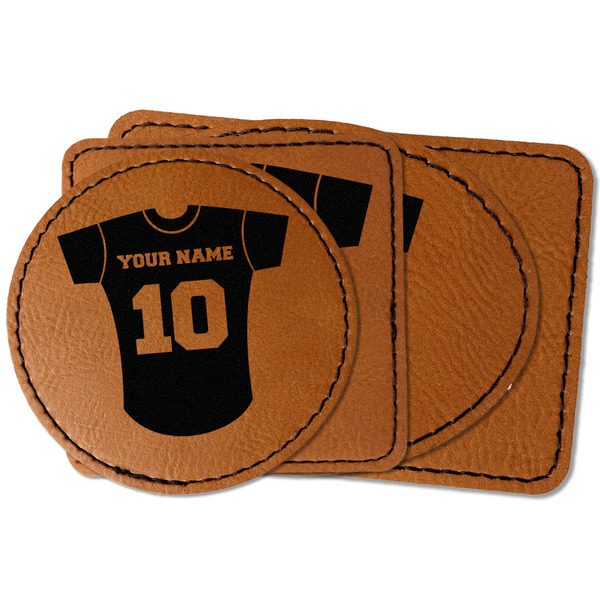 Custom Baseball Jersey Faux Leather Iron On Patch (Personalized)