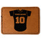 Baseball Jersey Faux Leather Iron On Patch - Rectangle (Personalized)