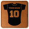 Baseball Jersey Faux Leather Iron On Patch - Square (Personalized)