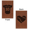 Baseball Jersey Leatherette Sketchbooks - Small - Double Sided - Front & Back View