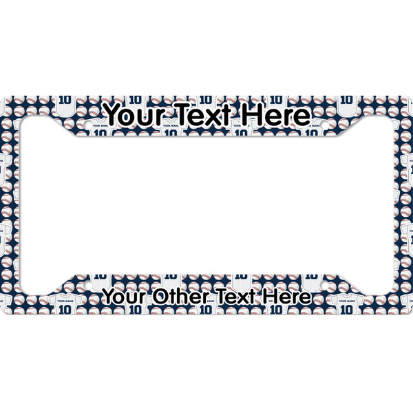 Custom Baseball Jersey License Plate Frame (Personalized)