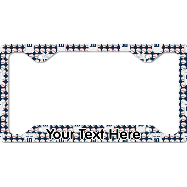 Custom Baseball Jersey License Plate Frame - Style C (Personalized)