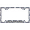 Baseball Jersey License Plate Frame - Style C (Personalized)