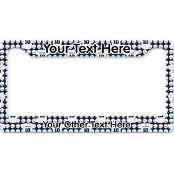 Baseball Jersey License Plate Frame - Style B (Personalized)