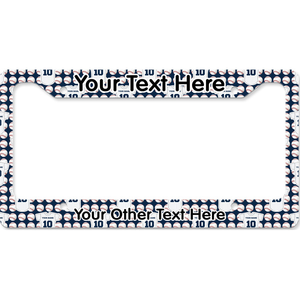 Baseball Jersey License Plate Frame Wide