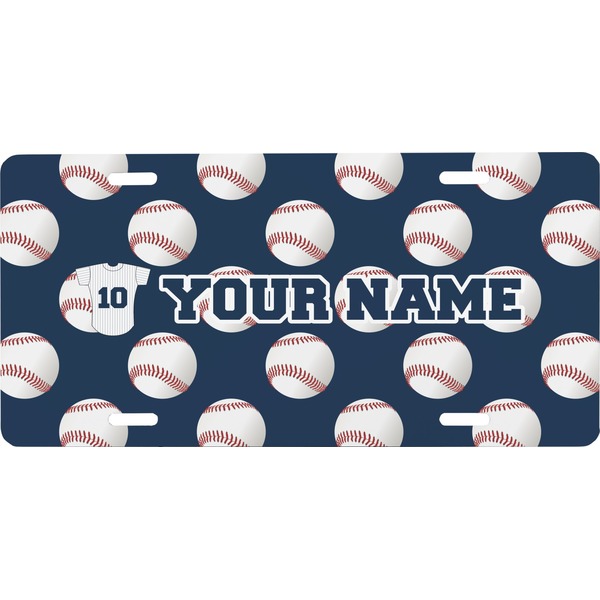 Custom Baseball Jersey Front License Plate (Personalized)