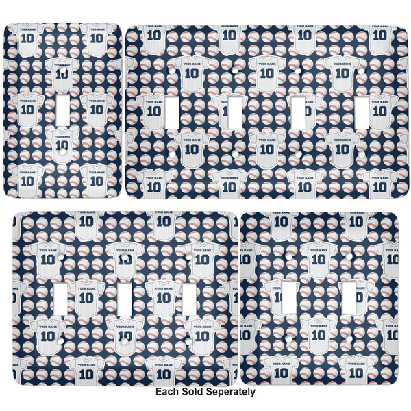 Baseball Jersey Light Switch Covers all sizes