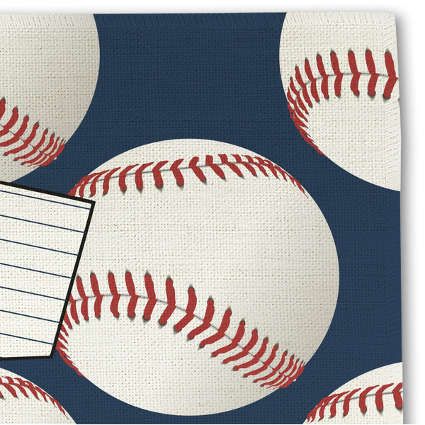 Baseball Jersey Linen Placemat - DETAIL