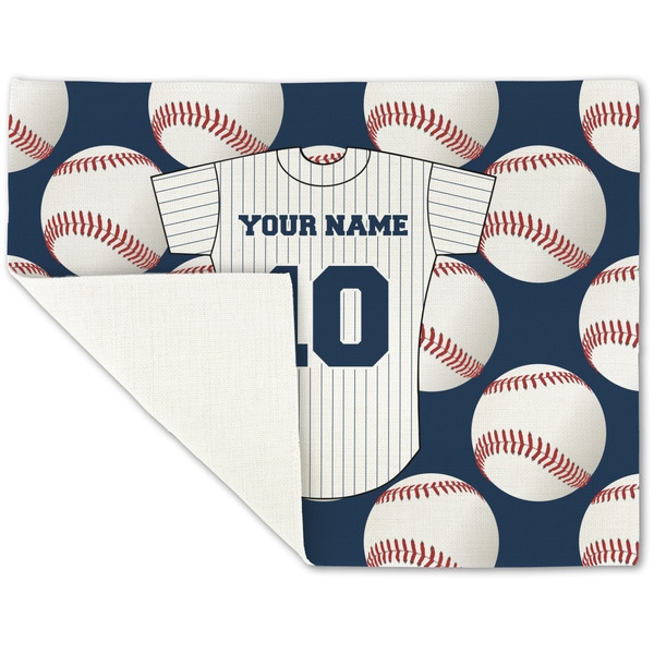 Baseball Jersey Linen Placemat - Folded Corner (single side)