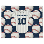 Baseball Jersey Single-Sided Linen Placemat - Single w/ Name and Number