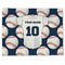 Baseball Jersey Linen Placemat - Front