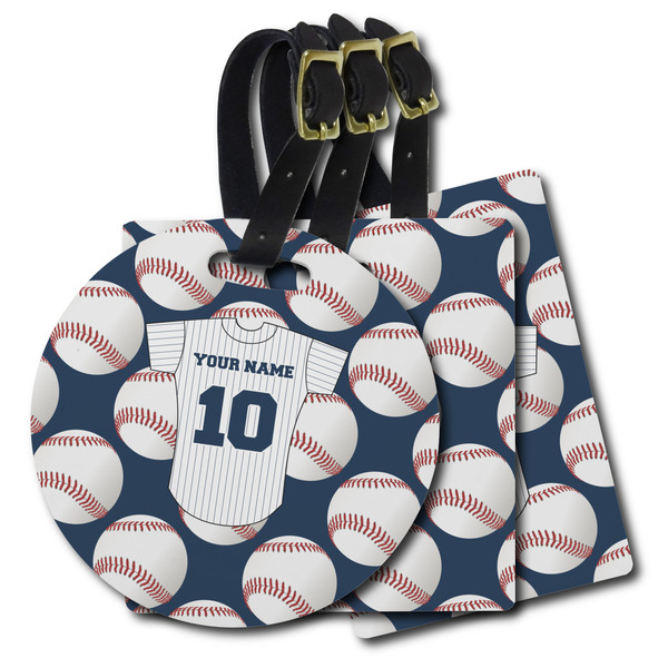 Custom Baseball Jersey Plastic Luggage Tag (Personalized)
