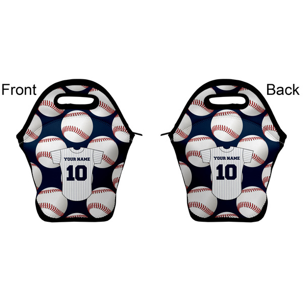 Baseball Jersey Lunch Bag - Front and Back