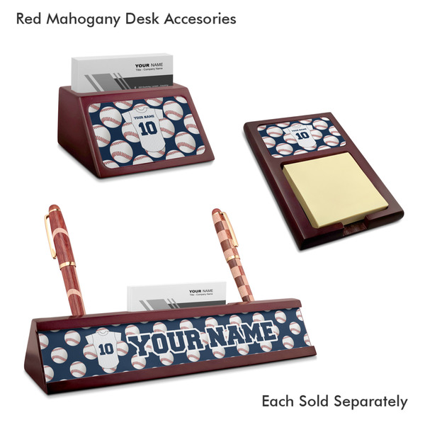 Baseball Jersey Mahogany Desk Accessories