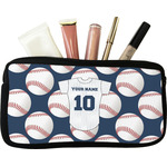 Baseball Jersey Makeup / Cosmetic Bag - Small (Personalized)
