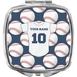 Baseball Jersey Compact Makeup Mirror (Personalized)