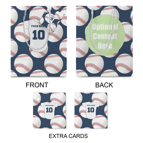 Baseball Jersey Medium Gift Bag - Approval