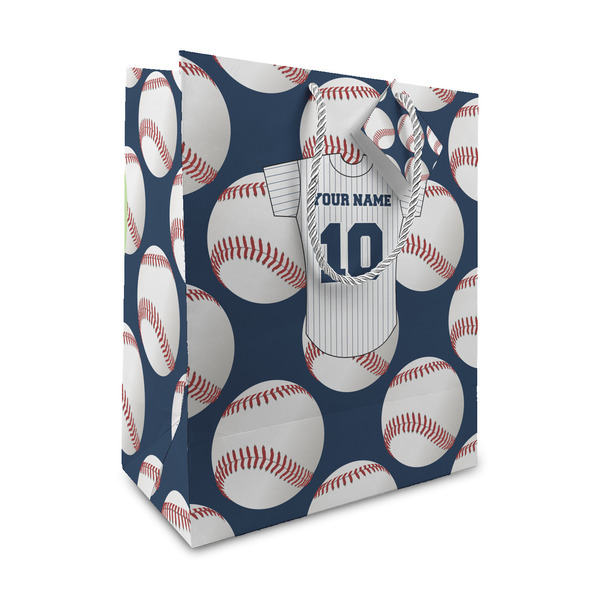Custom Baseball Jersey Medium Gift Bag (Personalized)
