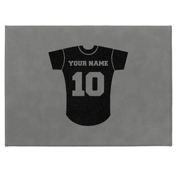 Baseball Jersey Medium Gift Box w/ Engraved Leather Lid (Personalized)