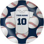Baseball Jersey Melamine Salad Plate - 8" (Personalized)