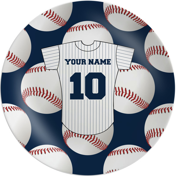 Custom Baseball Jersey Melamine Plate (Personalized)
